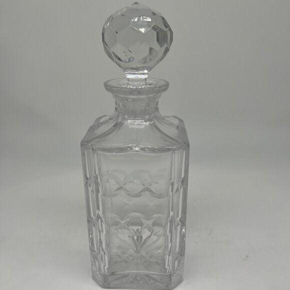 Vintage Cut Glass Whiskey Decanter W/ Ball Stopper - Picture 2 of 6